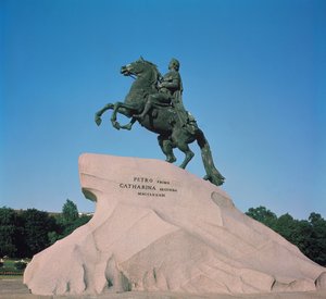 Statua equestre di Pietro I (1672-1725) il Grande, 1782